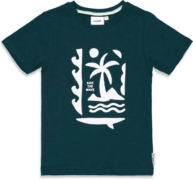 Sturdy ! Jongens Shirt Korte Mouw -- Donkerblauw Katoen