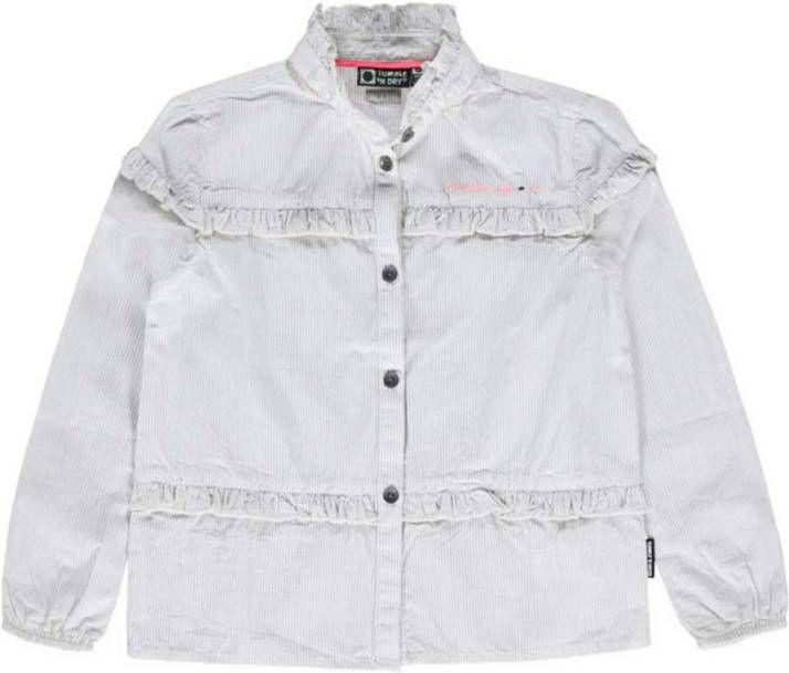 Tumble n Dry ! Meisjes Blouse Lange Mouw Maat 104 Off White Katoen