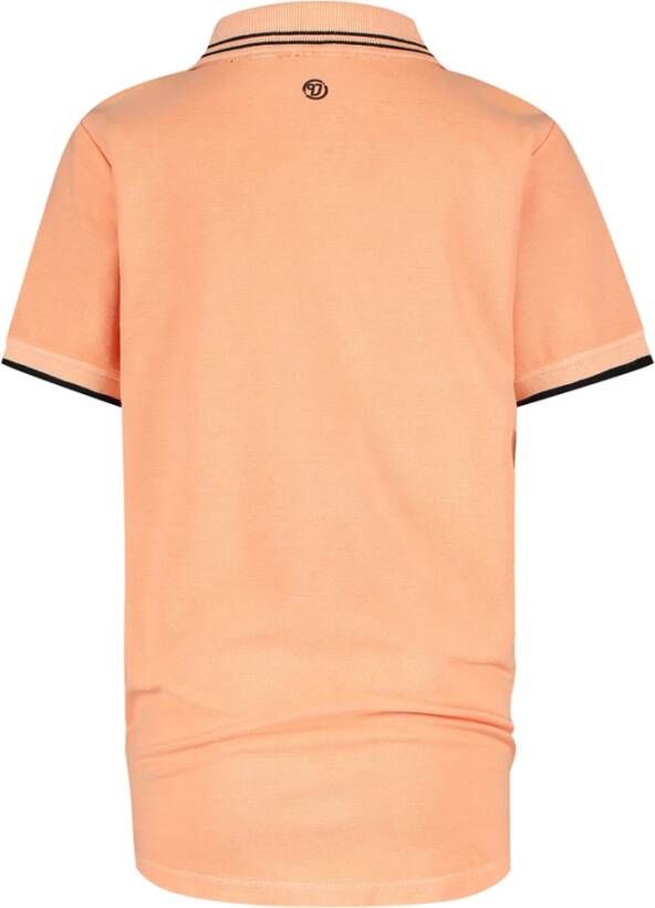 Vingino Essentials polo van biologisch katoen neon oranje