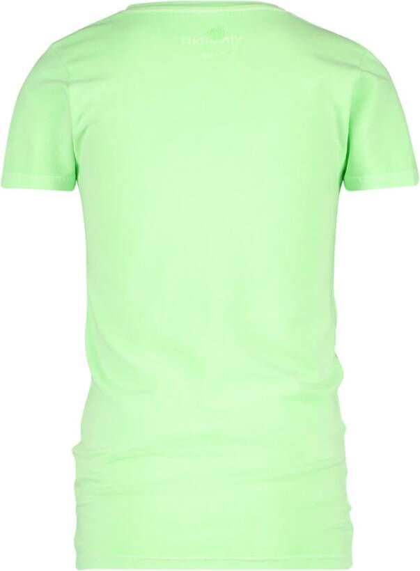 VINGINO ! Jongens Shirt Korte Mouw Maat 104 Groen Katoen/elasthan