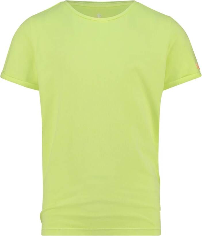 VINGINO ! Meisjes Shirt Korte Mouw -- Geel Katoen/elasthan