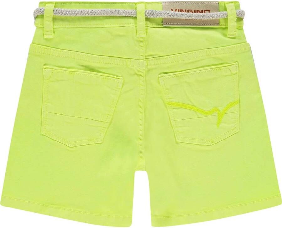 VINGINO Skinny fit korte spijkerbroek met stretch en ceintuur