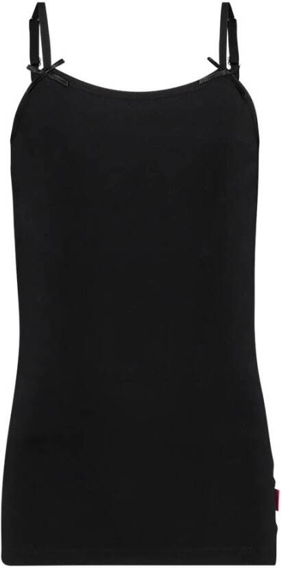 Vingino ! Meisjes Hemd Maat 116 Zwart Katoen/elasthan