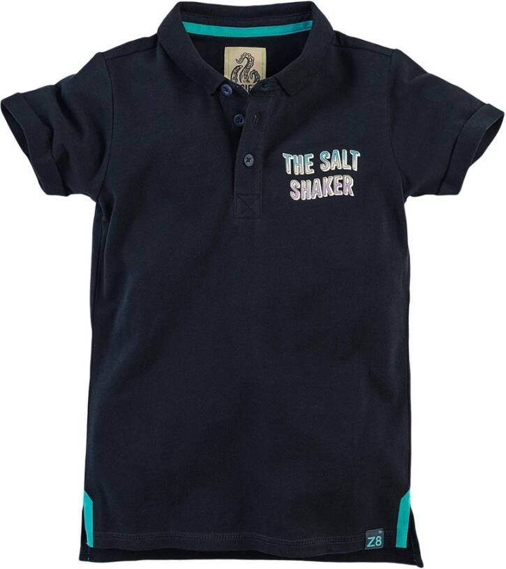 Z8 ! Jongens Polo Korte Mouw -- Antraciet Katoen