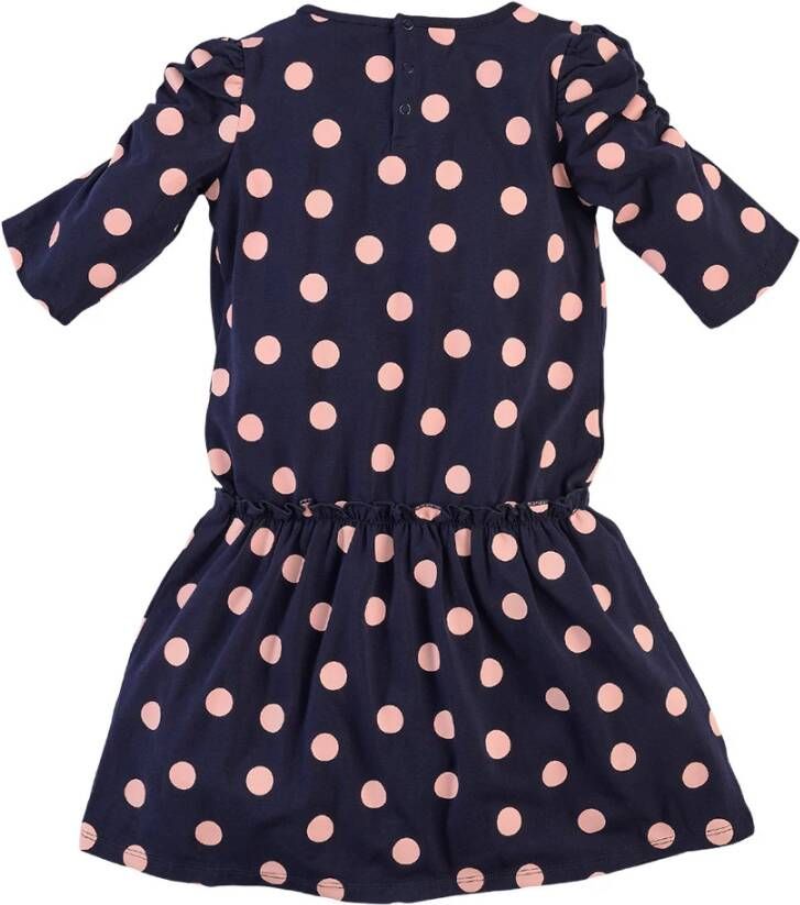 Z8 ! Meisjes Jurk -- Donkerblauw Katoen/elasthan