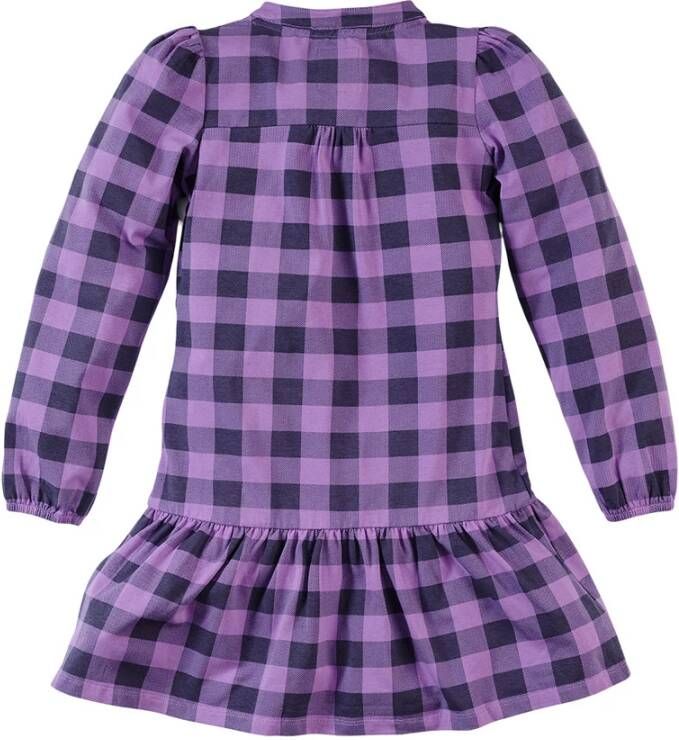 Z8 geruite jurk Floor paars/donkerblauw