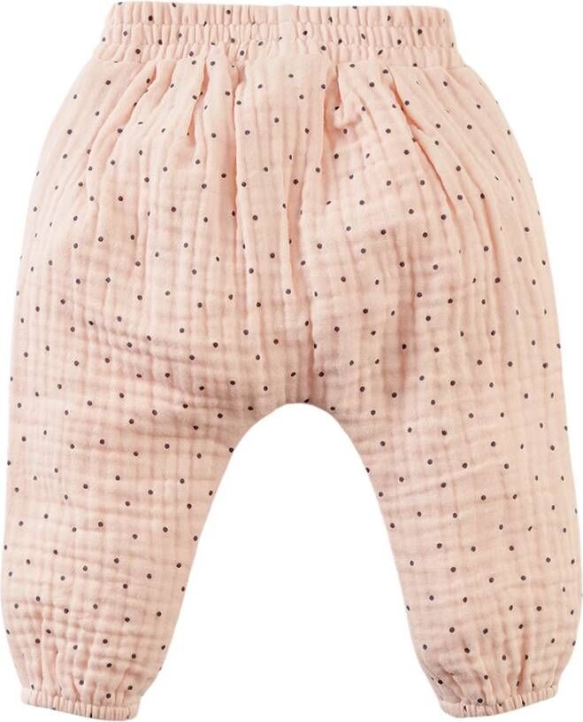 Z8 baby broek Soembawa met stippen zalmroze