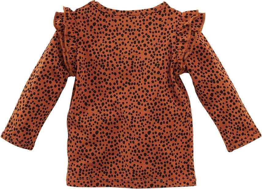 Z8 ! Meisjes Shirt Lange Mouw Maat 74 All Over Print Katoen/elasthan