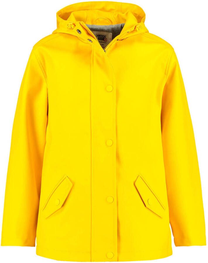 America Today Junior unisex gevoerde regenjas geel