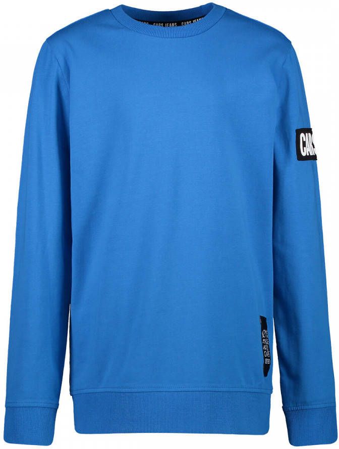 Cars sweater Oxban met 3D applicatie kobaltblauw