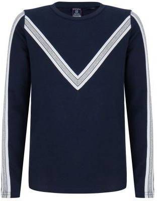 Indian Blue Jeans ! Meisjes Shirt Lange Mouw Maat 92 Donkerblauw Katoen/elasthan