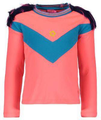 Kidz-art ! Meisjes Shirt Lange Mouw Maat 104 Diverse Kleuren Polyester/elasthan