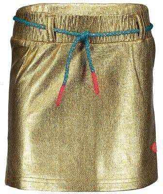 Kidz-art ! Meisjes Rok Maat 92 Goud Polyester/elasthan