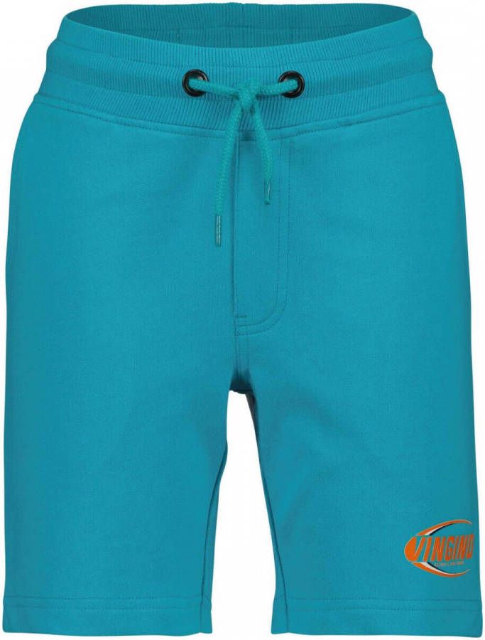 Vingino sweatshort Raki met logo aqua blauw