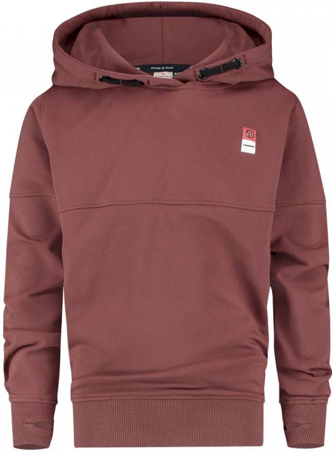 Vingino Essentials hoodie met biologisch katoen bordeaux