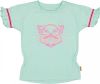 Vingino T shirt Hanna met printopdruk en ruches mintgroen/roze online kopen
