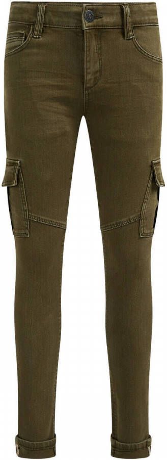 WE Fashion Blue Ridge skinny broek groen