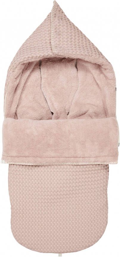 KOEKA Buggy Voetenzak Wafel/teddy Oslo grey pink/grey pink
