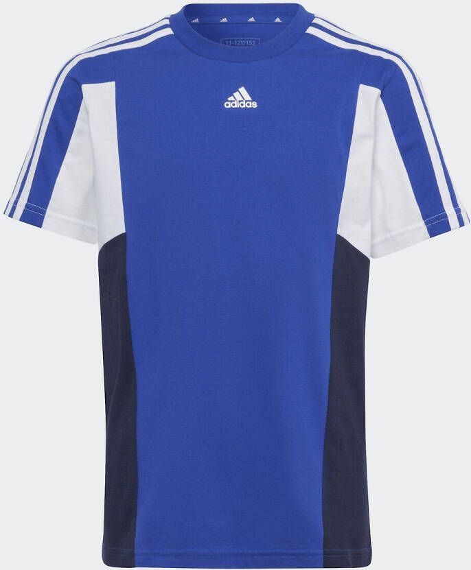 Adidas Colorblock 3 Stripes Regular Fit T shirt Jongens