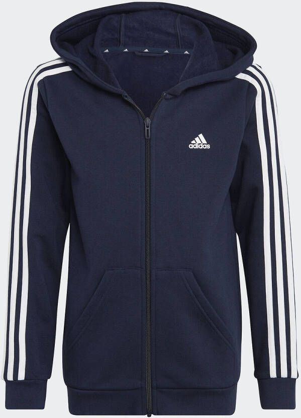 Adidas 3 Stripes Fleece Full Zip Sportjas Jongens