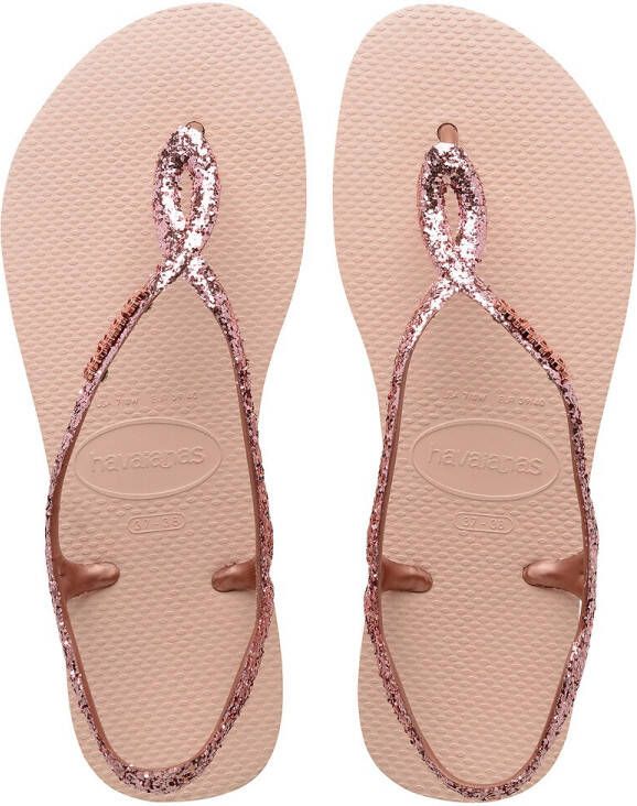 Havaianas Sandalen Luna Premium Ii Mini Me Ros&#233, goudkleurig
