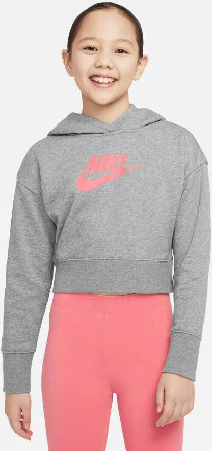Nike Sportswear Hoodie Club Big Kids'(Girls')French Terry Cropped Hoodie