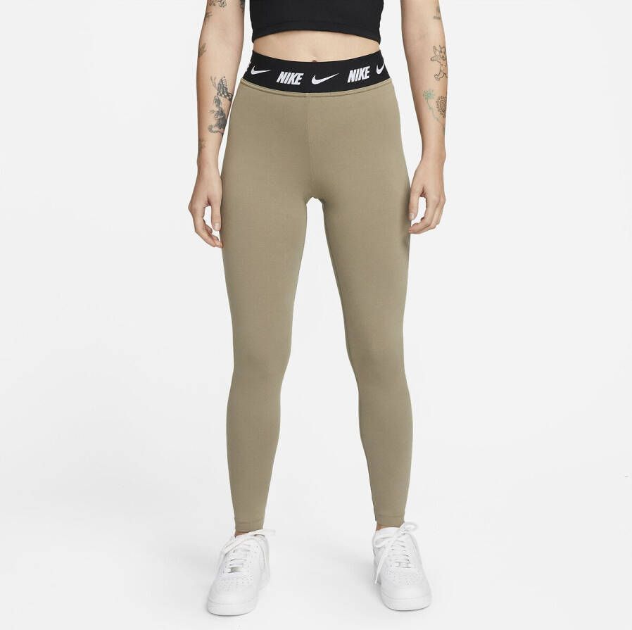 Nike Sportswear Club Legging met hoge taille voor dames Matte Olive Dames