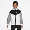 Nike Windrunner Jas Junior White/Black/Wolf Grey/White Kind online kopen