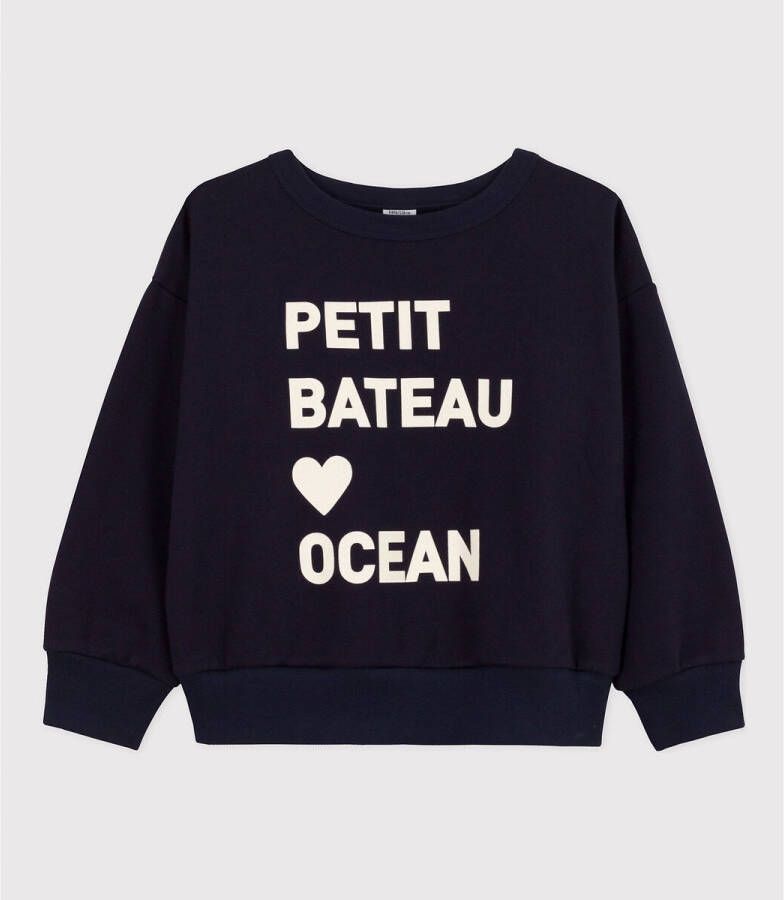 PETIT BATEAU Sweater met ronde hals in katoen