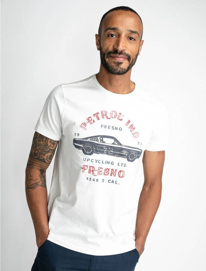 PETROL INDUSTRIES T shirt met ronde hals en logo