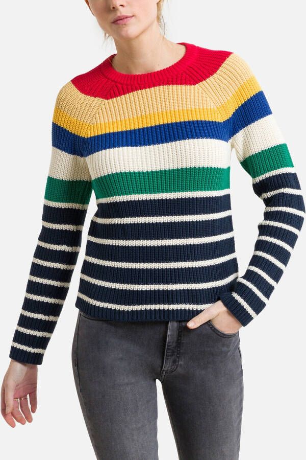 Ralph Lauren Jersey De Algodon con Rayas , Zwart, Dames