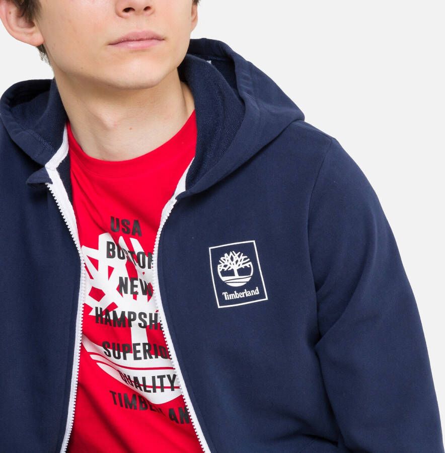 Timberland Sweater met rits en kap, bio katoen 8 16 jaar