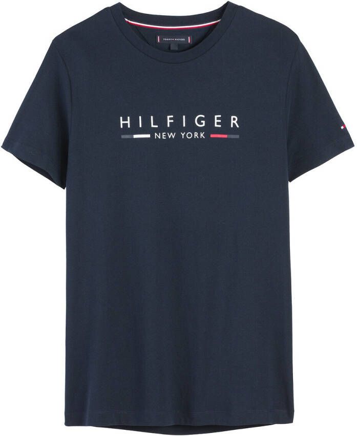 Tommy Hilfiger Donkerblauwe T shirt Hilfiger New York Tee