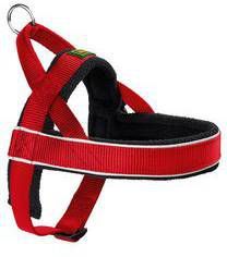 Hunter Harnas Norweger Racing Nylon Rood&Zwart Hondenharnas 72x90x3.8 cm