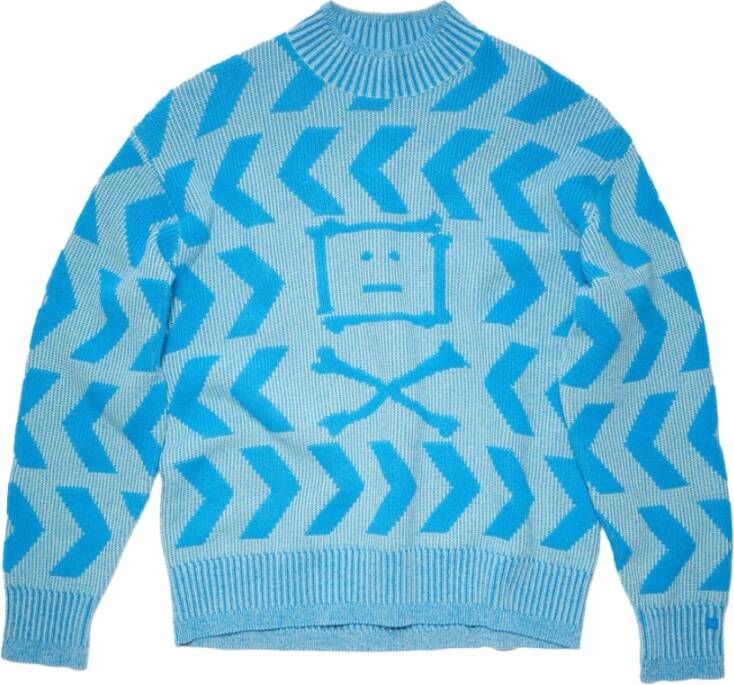 Acne Studios Truien met ronde hals , Blauw, Heren