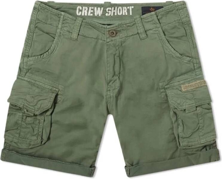 alpha industries Crew Cargo Short Vintage , Groen, Heren