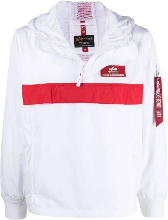 alpha industries Defensie anorak jas , Wit, Heren