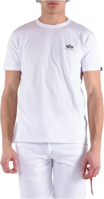 Alpha Industries Shirt met ronde hals Backprint T