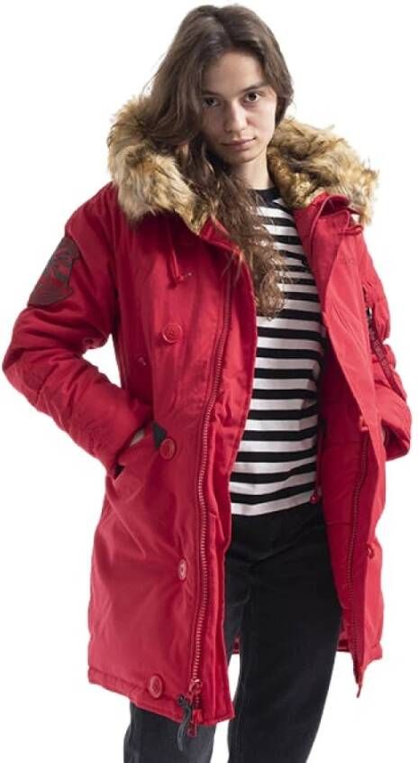 alpha industries Winterjassen Rood Dames