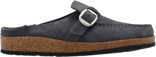 Birkenstock Buckley suede slides , Blauw, Dames