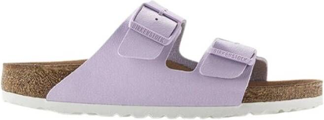 Birkenstock Arizona earthy lavender fog birkibuc vegan narrow