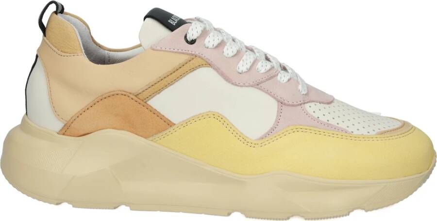 Blackstone Tw92 Coconut Paglia dikke lage sneaker , Wit, Dames