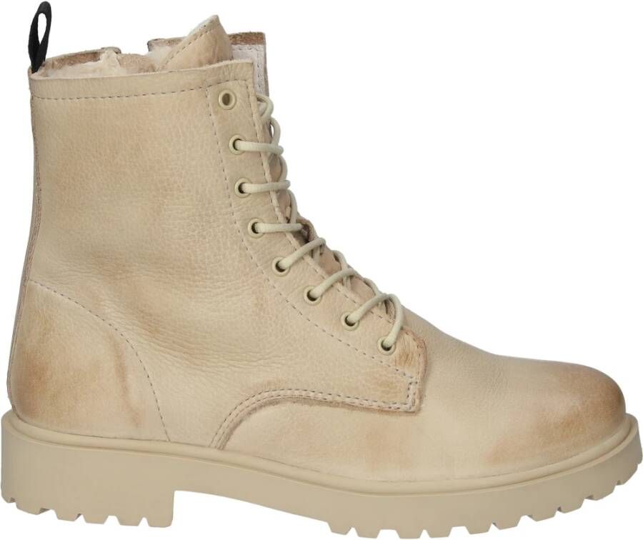Blackstone Wl02 velden van rogge veterlaarzen , Beige, Dames