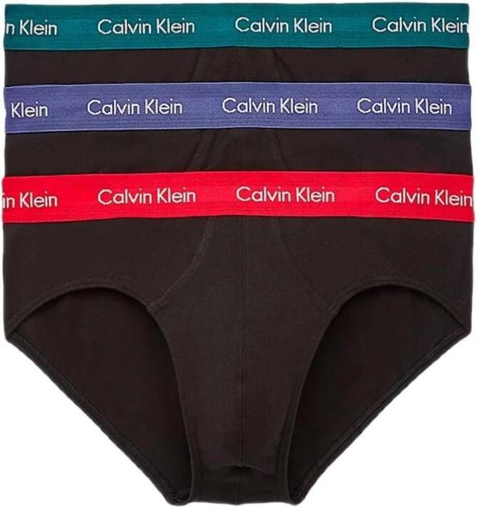 Calvin Klein Slip met gekleurde weefband(3 stuks )