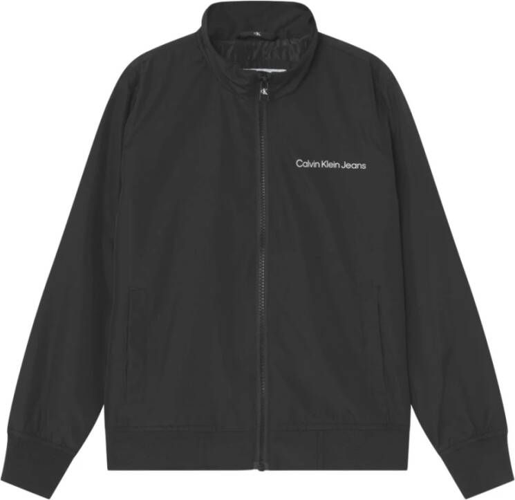 Calvin klein JEANS unisex zomerjas van gerecycled polyester zwart