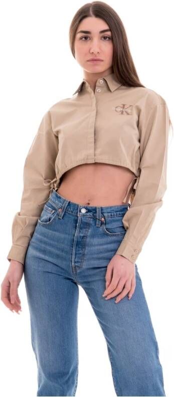 Calvin klein Jeans Longsleeve shirts Beige Dames