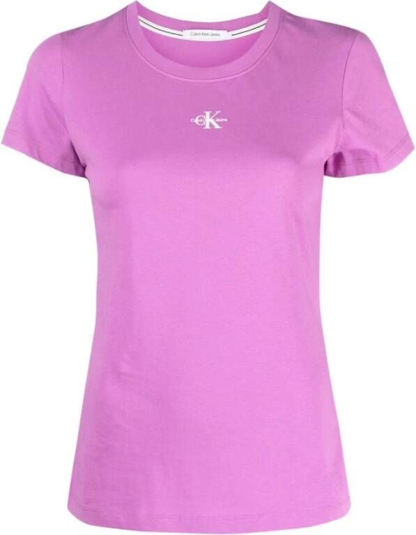 Calvin klein Jeans T shirts Paars Dames