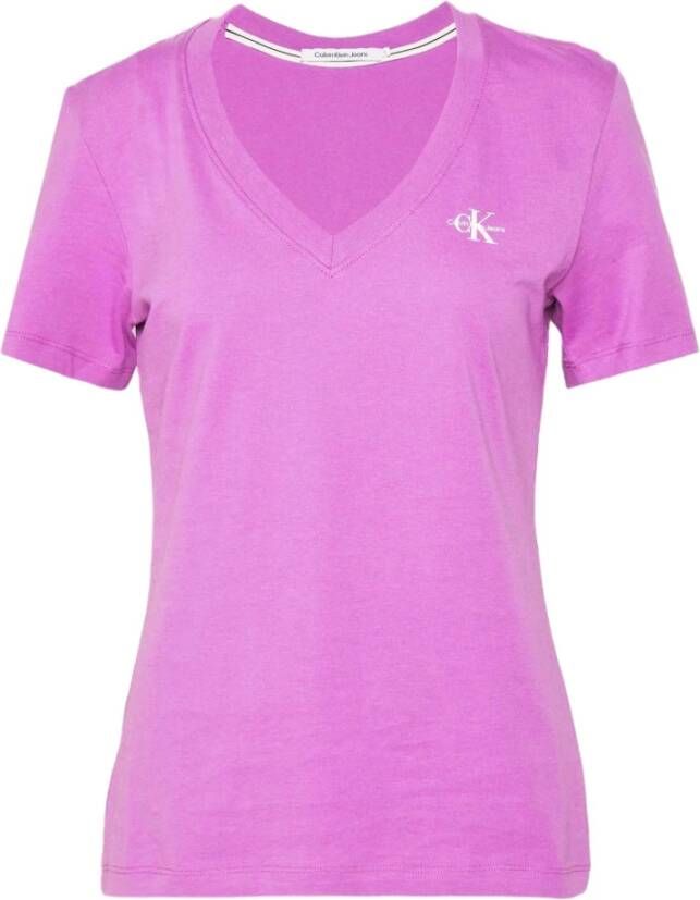 Calvin klein Jeans T shirts Paars Dames