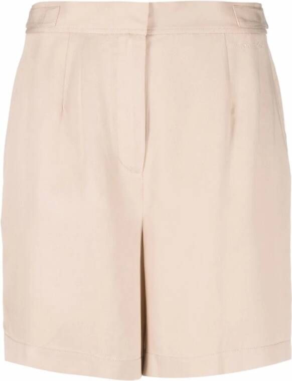 Calvin Klein Sartorial shorts in Soft Twill K20K203744 AB2 , Beige, Dames