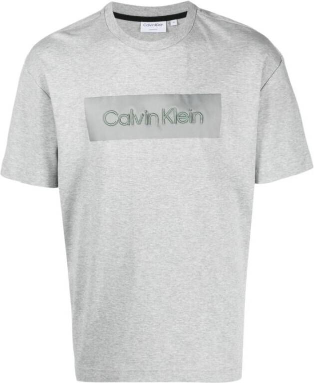 Calvin Klein T shirts and Polos Grey , Grijs, Heren